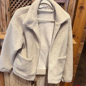 Line & Dot Cream Sherpa Jacket